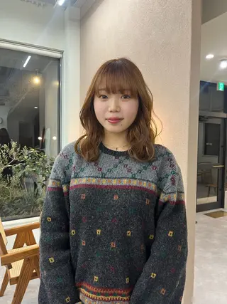 カラー 透明感カラー🌼 沙奈のヘアスタイル