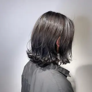 ミディアム カラー 早稲田/ショート/ 髪質改善/艶カラーのヘアスタイル