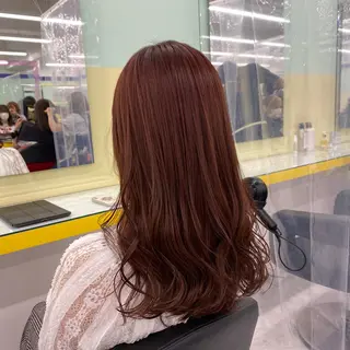 セミロング カラー ヘアアレンジ mai🍑暖色カラー /レイヤー💖のヘアスタイル