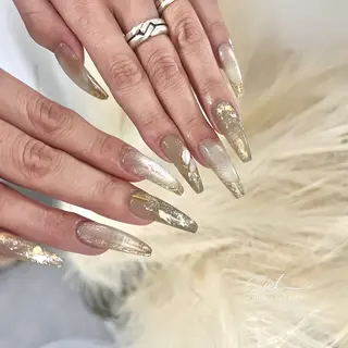 ネイル 透明感ネイル ｜mahiru.のネイルデザイン