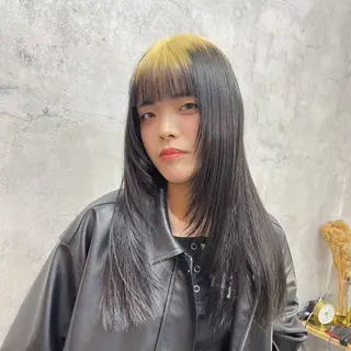 ロング カラー エクステ・レイヤ ーカット松下宗翔のヘアスタイル