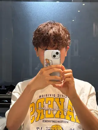 カラー パーマ メンズ ✅曲がる縮毛矯正・ メンズ縮毛/森隆之介のヘアスタイル