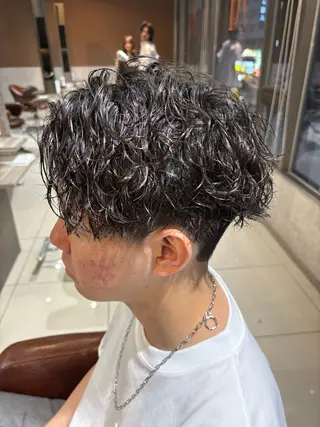 パーマ フェザーパーマ/ ダブルカラー/藤田のヘアスタイル