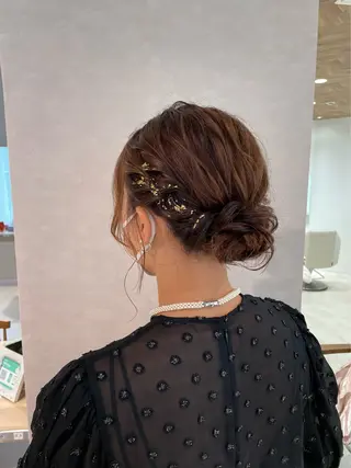 ミディアム ヘアアレンジ Osoko Hiyoriのヘアスタイル
