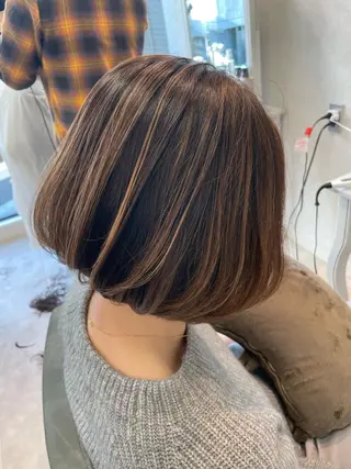 ショート カラー ✨酸性ストレート✨ 南川だいさくのヘアスタイル