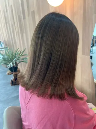 ミディアム カラー 村田 萌のヘアスタイル