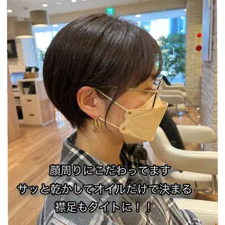 ショート ⬛️⬜️髪質改善⬛️ ⬜️藤川慎太郎のヘアスタイル