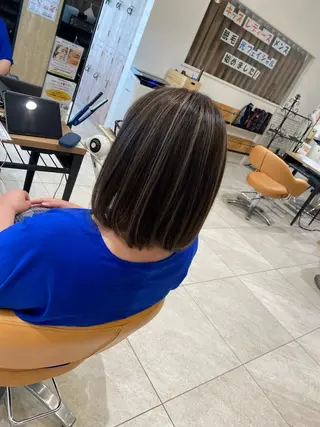 ミディアム 星野 慎也のヘアスタイル