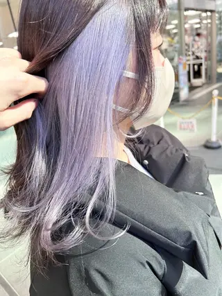 ロング 赤味消しくすみカラー 💕髪質改善/梅田のヘアスタイル