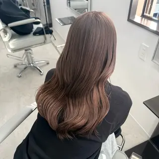 ミディアム カラー 中明度カラー/ ベージュ/noaのヘアスタイル