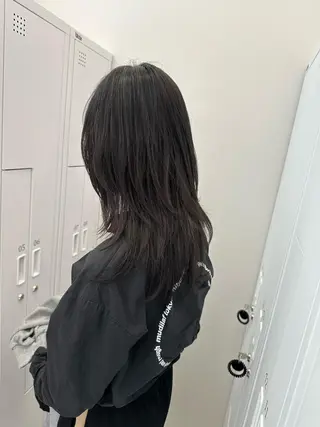 ミディアム レイヤー/ハッシュ 渋谷/サッタのヘアスタイル