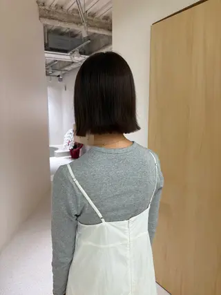 ミディアム 田中 樹奈のヘアスタイル