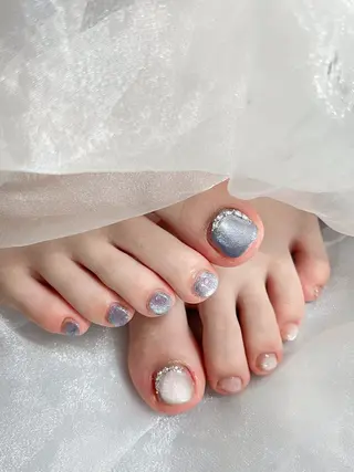 ネイル candy nail 韓国風ワンホンネイルのネイルデザイン