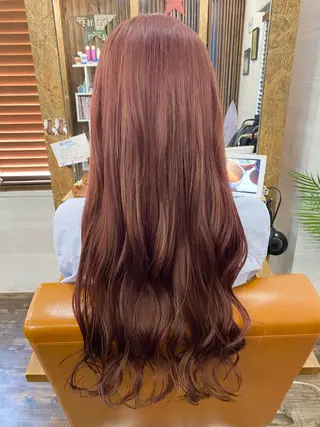 ロング カラー ブリーチ毛対応酸性 ストレート🌈サキのヘアスタイル