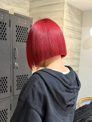 ミディアム カラー 色落ち綺麗透明感カラ /ボブ/ナカツヒカルのヘアスタイル