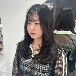 カラー パーマ ヘアアレンジ メンズ キッズ 盛れ韓国ハイトーン 🎀Himari🎀のヘアスタイル