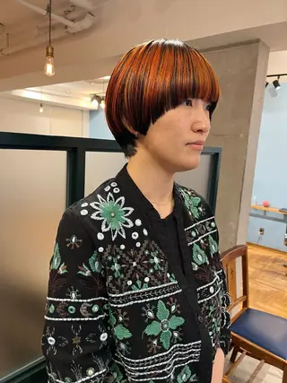 ショート 暖色/パーマ 🌼クニトウメイのヘアスタイル