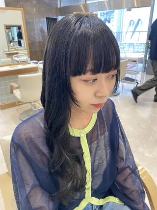 ロング カラー 透明感カラー 田中 有乃のヘアスタイル