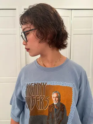 パーマ ブリーチカラー🎀 韓国風/寺門美優のヘアスタイル