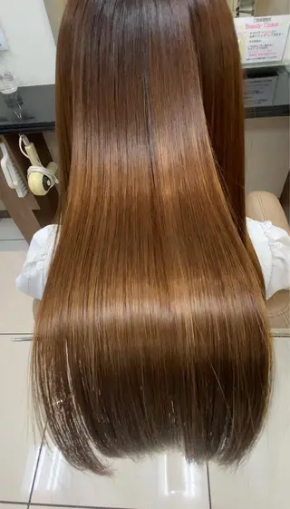 ロング カラー パーマ 💍美髪矯正💍 髪質改善・店長 伊藤のヘアスタイル