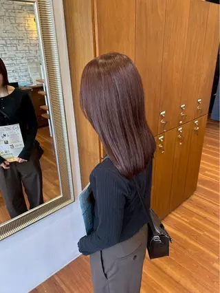ミディアム りな/ツヤカラー/ 豊橋美容院のヘアスタイル