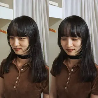 ロング カラー 小林 かんなのヘアスタイル