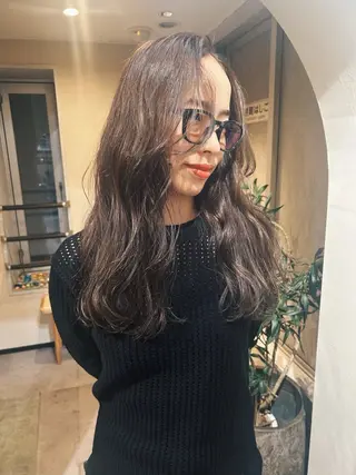 ロング カラー 【une】 nanamiのヘアスタイル