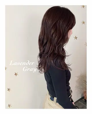 ロング カラー 市川 千夏のヘアスタイル