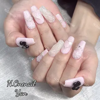ネイル 長いだし/スカルプ/ パラシェルN.oneのネイルデザイン