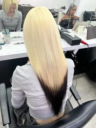 カラー 渋谷🎨ブリーチ特化 ×エクステ🎨レンのヘアスタイル