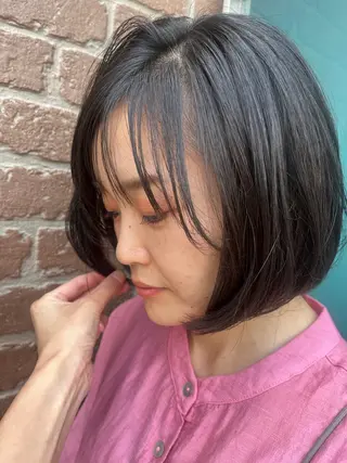 ミディアム カラー メンズ 久木原 ゆりのヘアスタイル