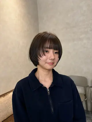 ショート ボブ/レイヤー/暖色 カラー/モモカ🎀のヘアスタイル