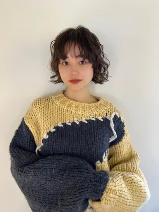 ショート パーマ 丹治 一輝ボブ/ショートのヘアスタイル
