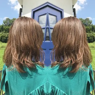 ミディアム カラー 重政 和樹のヘアスタイル