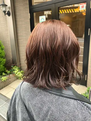 ミディアム メンズパーマ、カラー 大募集村上莉奈のヘアスタイル