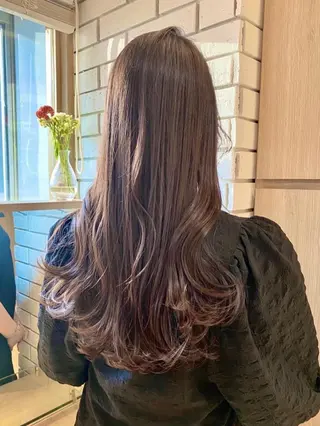 ロング カラー 【韓国艶カラー🎀】 添田 菜摘のヘアスタイル