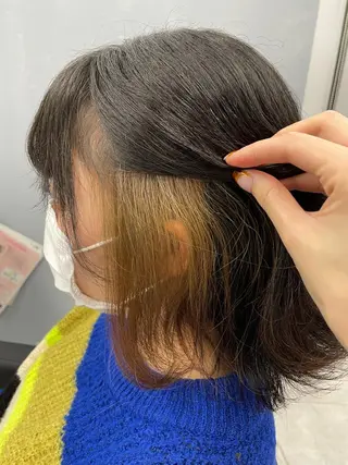 カラー 透明感♡くすみカラー shiori/小岩のヘアスタイル
