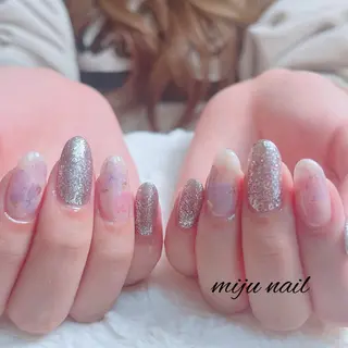 ネイル ❁miju nail 大人上品/自爪育成のネイルデザイン