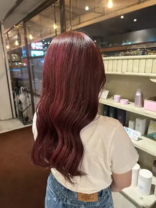 ロング カラー 門手 菜々子のヘアスタイル