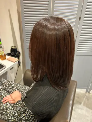 ミディアム カラー SUGAR/ソウ みたけのヘアスタイル