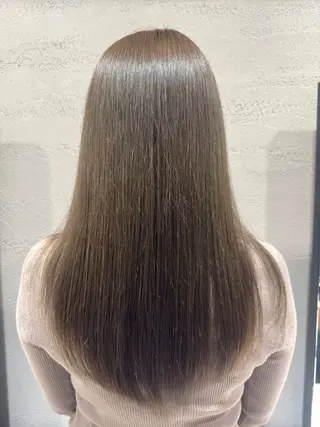 ロング カラー 頭から整える美容師 松田のヘアスタイル