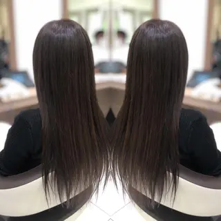 セミロング カラー 韓国レイヤー×透明感 カラー/山崎一輝のヘアスタイル