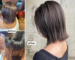 ミディアム パーマ 日高 香織のヘアスタイル