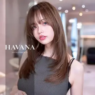 セミロング カラー 原宿/韓国/髪質改善 /レイヤー/ボブのヘアスタイル