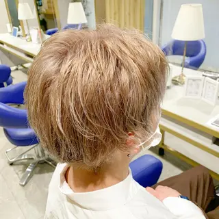 ショート カラー メンズ メンズパーマ職人 加藤 弘貴のヘアスタイル