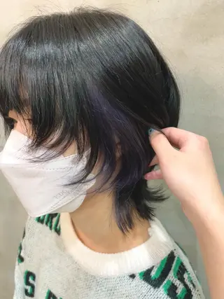 ショート カラー 【ピンク/韓国ヘア/ ヘアセット】亜海のヘアスタイル