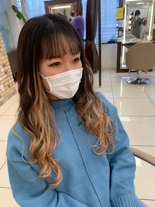 ロング カラー 羽エクステ🩷 🤍まき🤍のマツエク・マツパデザイン