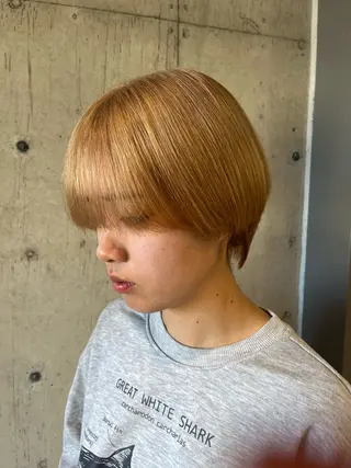 ショート ヘアアレンジ ボブ×艶カラー 特化・リクト💥のヘアスタイル