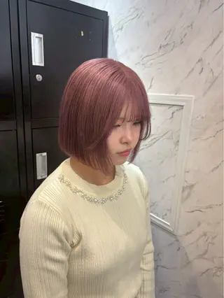 ショート hair salon dot.mooda所属・레온⋆✦ Leon 透明感✨️Colorのヘアスタイル