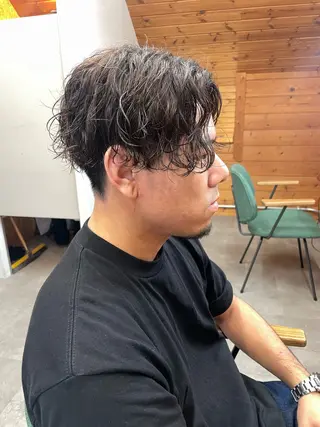 パーマ メンズ 五十嵐 雄毅のヘアスタイル
